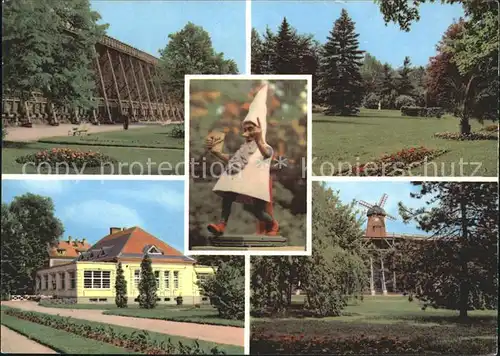 Bad Duerrenberg Gradierwerk Kurhaus Gartenzwerg Park Windmuehle Kat. Bad Duerrenberg