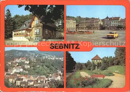 Sebnitz Gaststaette Finkenbaude Aug Belbel Platz Teilansicht VdN Denkmal Kat. Sebnitz