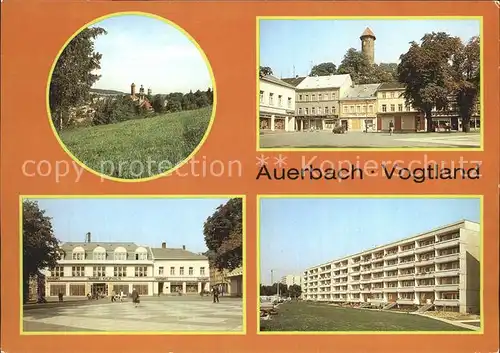 Auerbach Vogtland 3 Tuerme Friedensplatz Schloss Kontakt Kaufhaus Max Roelz Str Kat. Auerbach