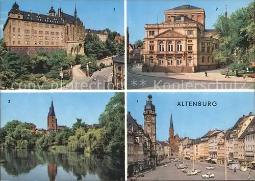 Altenburg Thueringen Schloss Landestheater Kleiner Teich Markt Kat. Altenburg