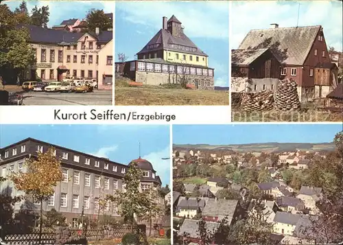 Seiffen Erzgebirge HOG Buntes haus Schwartenbergbaude Freilichtmuseum Spielzeugmuseum Total Kat. Kurort Seiffen Erzgebirge