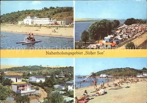 Seeburg Eisleben Naherholungsgebiet Suesser See Camping Bungalowpark Strand Kat. Seeburg Eisleben