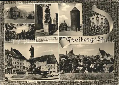 Freiberg Sachsen Obermarkt Petrikirche Dom Kat. Freiberg