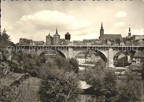 Bautzen Friedensbruecke Altstadt  Kat. Bautzen