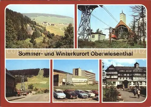 Oberwiesenthal Erzgebirge Bergstation Fichtelbergbahn Erholungsheim Restaurant am Zechengrund Kat. Oberwiesenthal