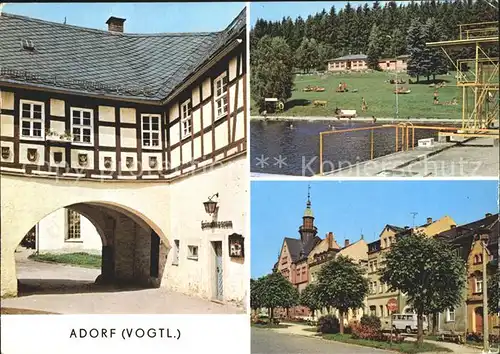 Adorf Vogtland Heimatmuseum am Freiberger Tor Waldbad Kat. Adorf