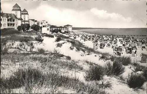 Binz Ruegen Blick zum Strand Kat. Binz