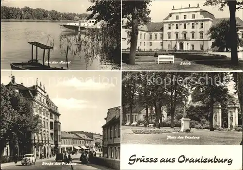 Oranienburg Havel Schloss Platz des Friedens Denkmal Strasse des Friedens Kat. Oranienburg