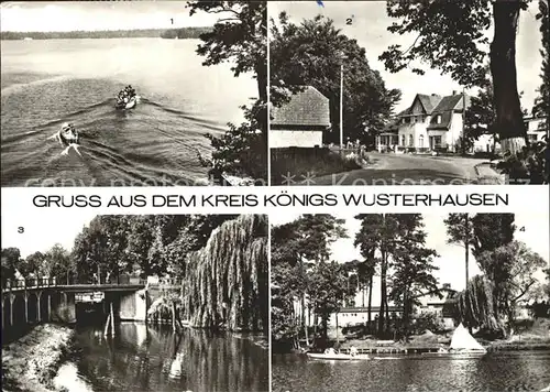 Koenigs Wusterhausen Strassenpartie Kleinkoeris See Prieros Kat. Koenigs Wusterhausen