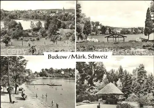 Buckow Maerkische Schweiz Strand Schermuetzelsee Pavillon Kat. Buckow Maerkische Schweiz