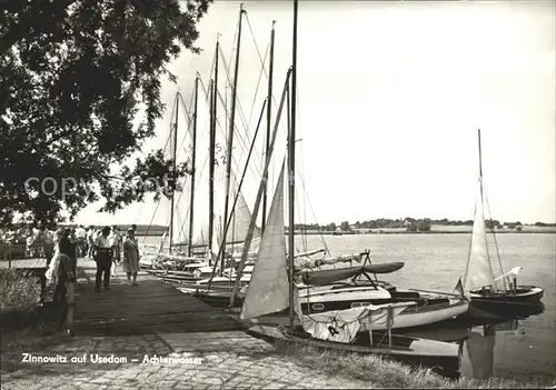 Zinnowitz Ostseebad Achterwasser Segelboote