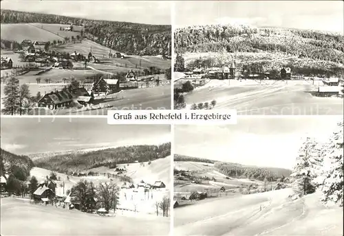 Rehefeld Zaunhaus Sommer und Winterpanorama Kat. Altenberg