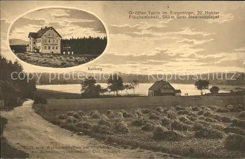 Schneeberg Erzgebirge Kuhberg Filzteich Waldschloesschen Kat. Schneeberg