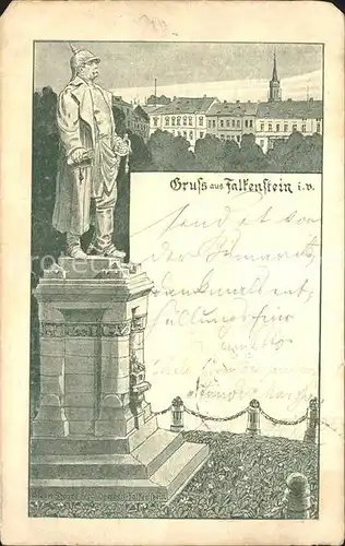 Falkenstein Vogtland Bismarckdenkmal Kat. Falkenstein Vogtland