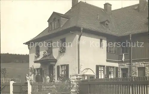 Schwarzenberg Erzgebirge Wohnhaus Familienfoto Kat. Schwarzenberg