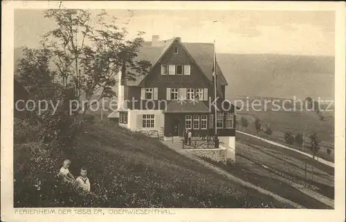 Oberwiesenthal Erzgebirge Ferienheim der 1858er Kat. Oberwiesenthal