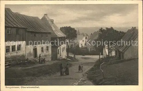 Oberwiesenthal Erzgebirge Bergstrasse Serie Saechsische Heimatschutz Postkarten Kat. Oberwiesenthal