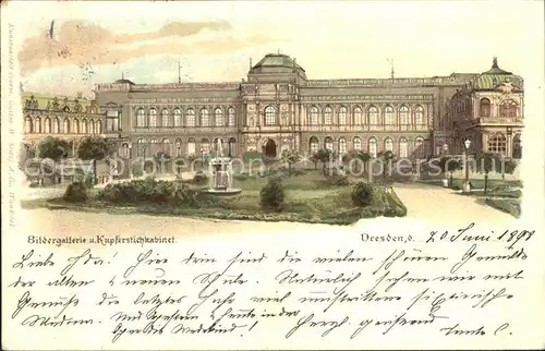 Dresden Bildergallerie und Kupferstichkabinet Kat. Dresden Elbe