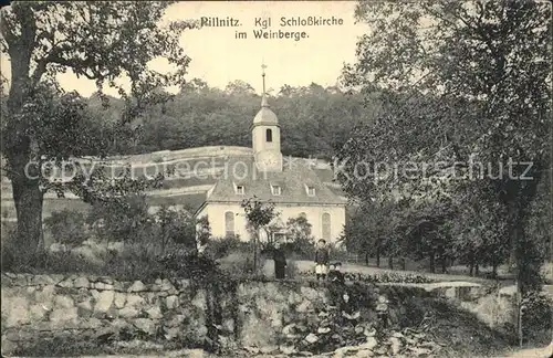 Dresden Rillnitz Koenigliche Schlosskirche Kat. Dresden Elbe