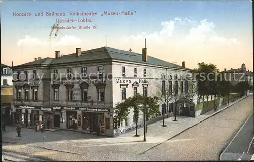 Loebtau Konzert  und Ballhaus Volkstheater Musen  Halle Kat. Dresden