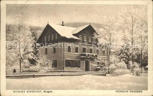 Kipsdorf Pension Frieser Kat. Altenberg