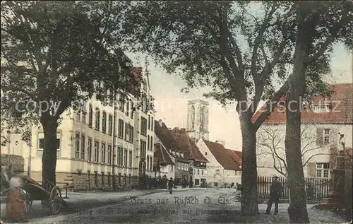 Rufach Bahnhof mit Buergerspital / Rouffach /Arrond. de Guebwiller