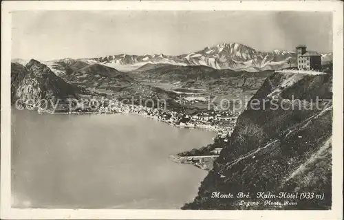 Monte Bre Lugano Blick gegen Monte Rosa / Monte Bre /Rg. Lugano