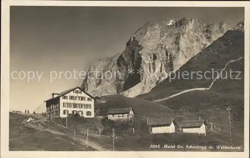 Grosse Scheidegg Hotel und Wetterhorn / Scheidegg, Grosse /Rg. Meiringen