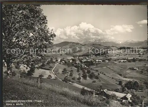 Oberhelfenschwil mit Saentisblick / Oberhelfenschwil /Bz. Toggenburg