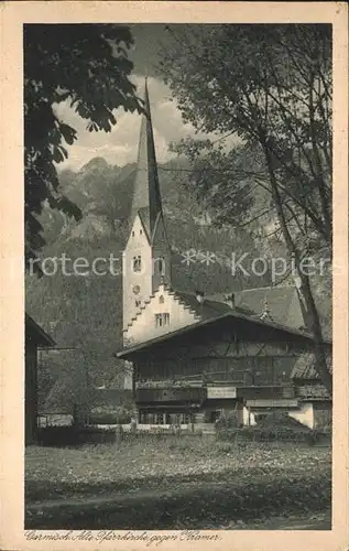 Garmisch-Partenkirchen Alte Pfarrkirche Kramer / Garmisch-Partenkirchen /Garmisch-Partenkirchen LKR