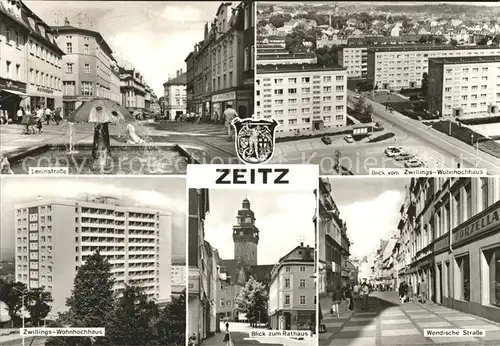Zeitz Wendische Strasse Leninstrasse Rathaus / Zeitz /Burgenlandkreis LKR