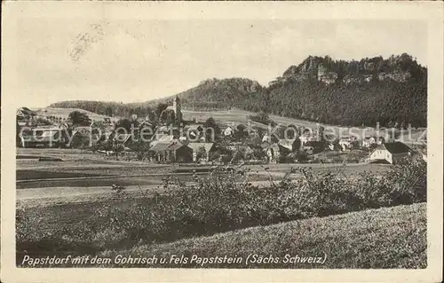 Papstdorf Gohrisch Fels Papstein / Gohrisch /Saechsische Schweiz-Osterzgebirge LKR