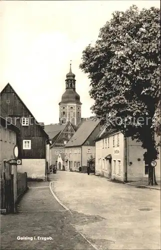 Geising Erzgebirge Kirche / Geising Osterzgebirge /Saechsische Schweiz-Osterzgebirge LKR