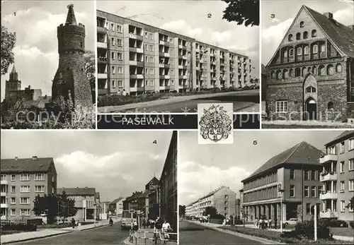 Pasewalk Mecklenburg Vorpommern Mauerturm Kiek in de Mark Strasse der Jugend Leninstrasse / Pasewalk /Uecker-Randow LKR