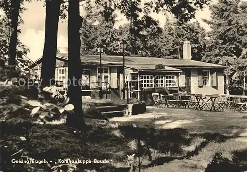 Geising Erzgebirge Kohlhaukuppe Baude / Geising Osterzgebirge /Saechsische Schweiz-Osterzgebirge LKR