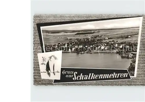 Schalkenmehren Fliegeraufnahme / Schalkenmehren /Vulkaneifel LKR