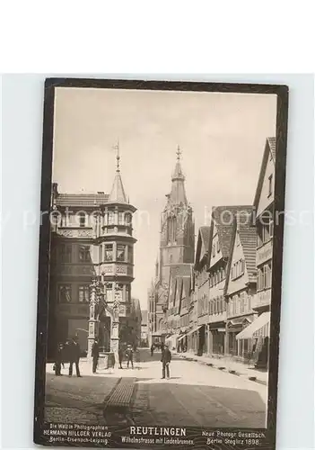 Reutlingen Wilhelmstrasse mit Lindenbrunnen / Reutlingen /Reutlingen LKR