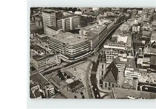 Frankfurt Main Hauptwache und Zeil Fliegeraufnahme / Frankfurt am Main /Frankfurt Main Stadtkreis