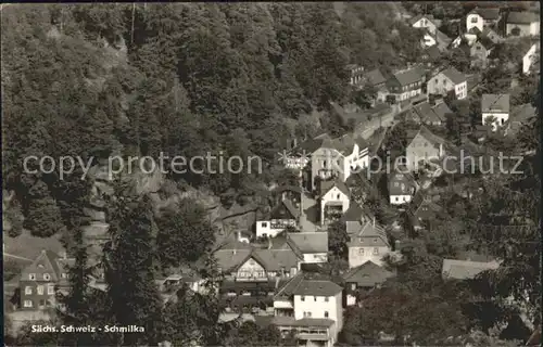 Schmilka Teilansicht / Bad Schandau /Saechsische Schweiz-Osterzgebirge LKR