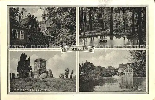 Walsrode Lueneburger Heide Kloster Bohlenbach Hermann Loens Denkmal Kolk / Walsrode /Soltau-Fallingbostel LKR