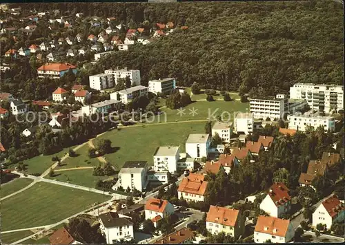 Bad Soden Taunus Fliegeraufnahme mit neuem Kurpark / Bad Soden am Taunus /Main-Taunus-Kreis LKR