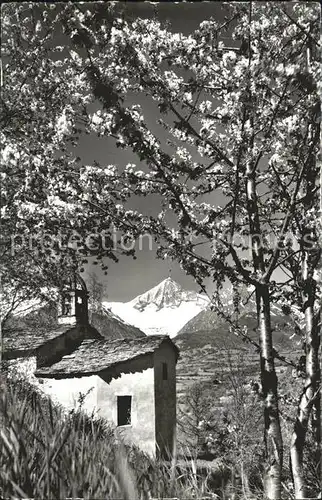 Unterbaech Capetschkapelle mit Bietschhorn Kat. Unterbaech