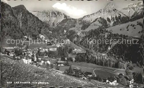 Les Avants Stadtansicht Kat. Les Avants