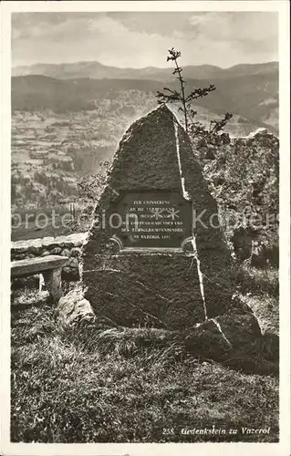 Brienz GR Gedenkstein Vazerol Kat. Brienz GR