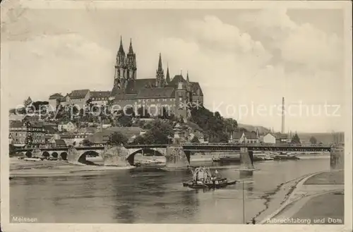 Meissen Elbe Sachsen Albrechtsburg mit Dom Kat. Meissen