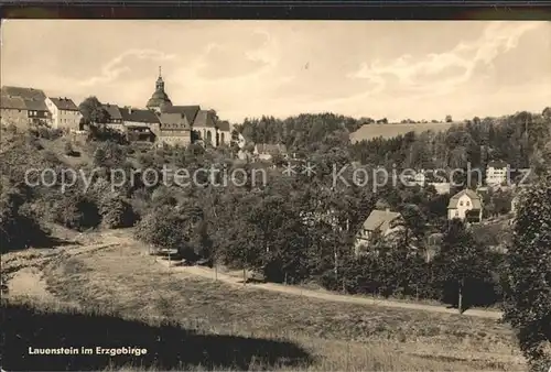 Lauenstein Erzgebirge Teilansicht Kat. Geising