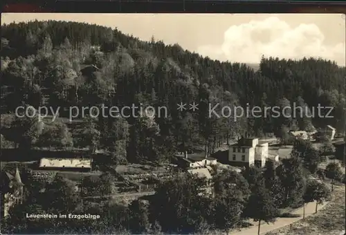 Lauenstein Erzgebirge Teilansicht Kat. Geising