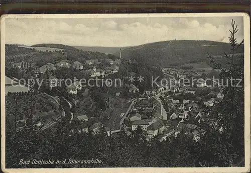 Bad Gottleuba Berggiesshuebel Blick von der Panoramahoehe Kat. Bad Gottleuba Berggiesshuebel