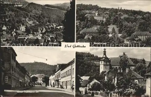 Bad Gottleuba Berggiesshuebel Total Sanatorium Ernst Thaelmann Str Petrikirche Kat. Bad Gottleuba Berggiesshuebel