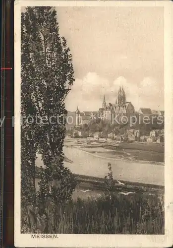 Meissen Elbe Sachsen Albrechtsburg mit Dom Kat. Meissen